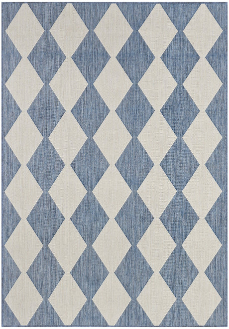 Nourison Positano POS04 Machine Made Navy, Blue Rug