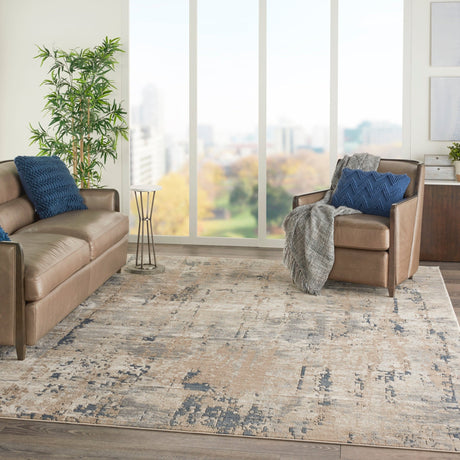 Nourison Quarry Qua01 Beige/Grey Rug - Nourison - 99446272256