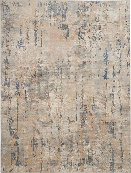 Nourison Quarry Qua01 Beige/Grey Rug - Nourison - 99446745781