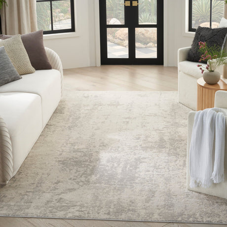 Nourison Quarry Qua01 Cream Grey Rug - Nourison - 99446932839