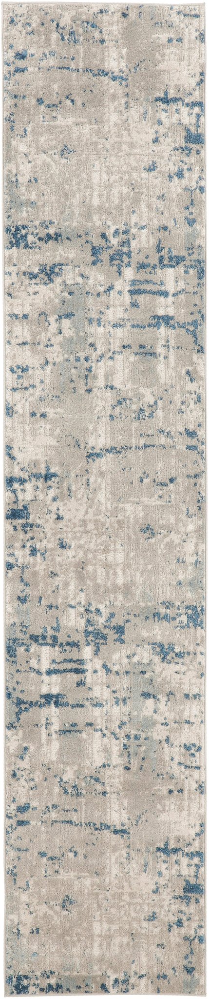 Nourison Quarry Qua01 Ivory Grey Blue Rug - Nourison - 99446937506