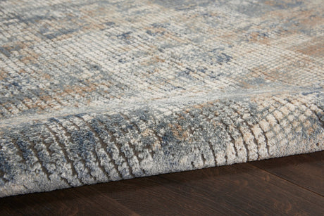 Nourison Quarry Qua02 Blue/Beige Rugs - Nourison - 99446746382