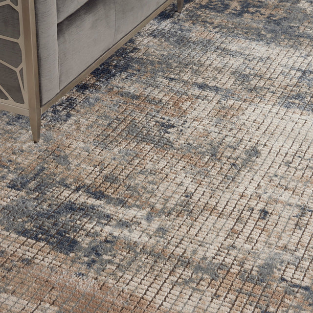 Nourison Quarry Qua02 Blue/Beige Rugs - Nourison - 99446746382