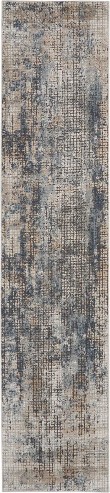 Nourison Quarry Qua02 Blue/Beige Rugs - Nourison - 99446746382