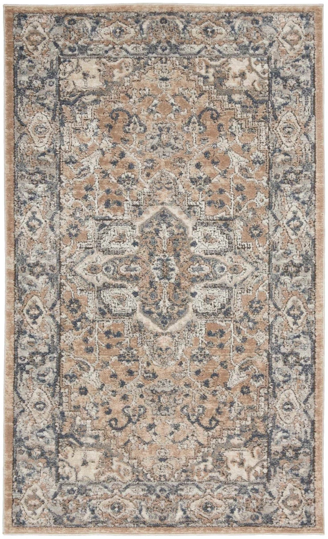 Nourison Quarry Qua05 Beige/Grey Rugs - Nourison - 99446349309