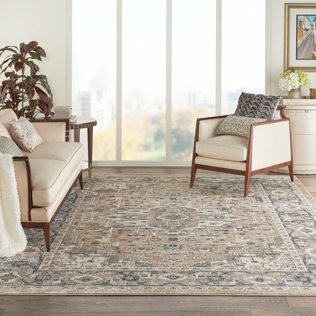 Nourison Quarry Qua05 Beige/Grey Rugs - Nourison - 99446746696