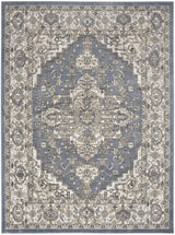 Nourison Quarry Qua05 Blue Rug - Nourison - 99446924384