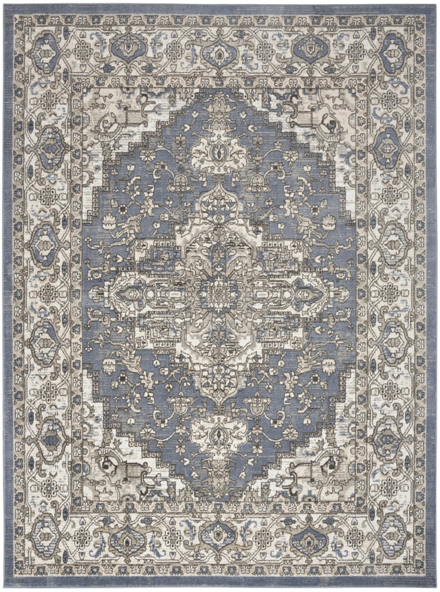 Nourison Quarry Qua05 Blue Rug - Nourison - 99446924384