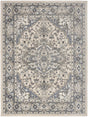 Nourison Quarry Qua05 Ivory Blue Rug - Nourison - 99446924131