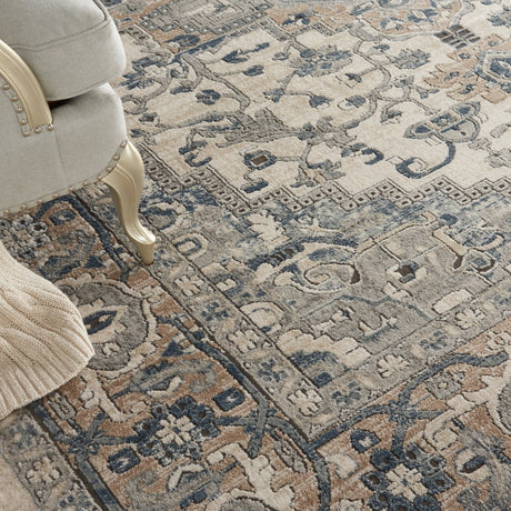 Nourison Quarry Qua05 Ivory/Grey Rugs - Nourison - 99446308368