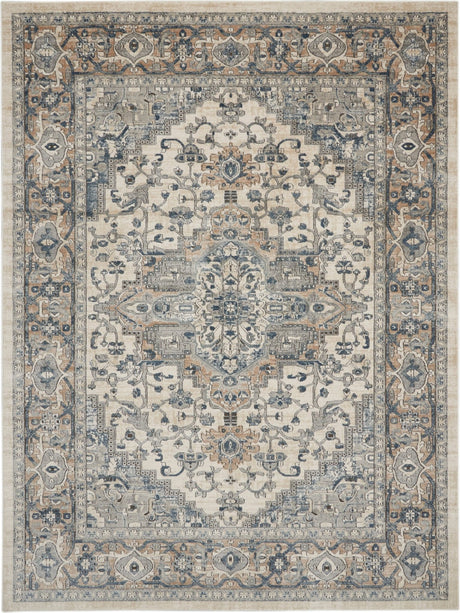 Nourison Quarry Qua05 Ivory/Grey Rugs - Nourison - 99446746818