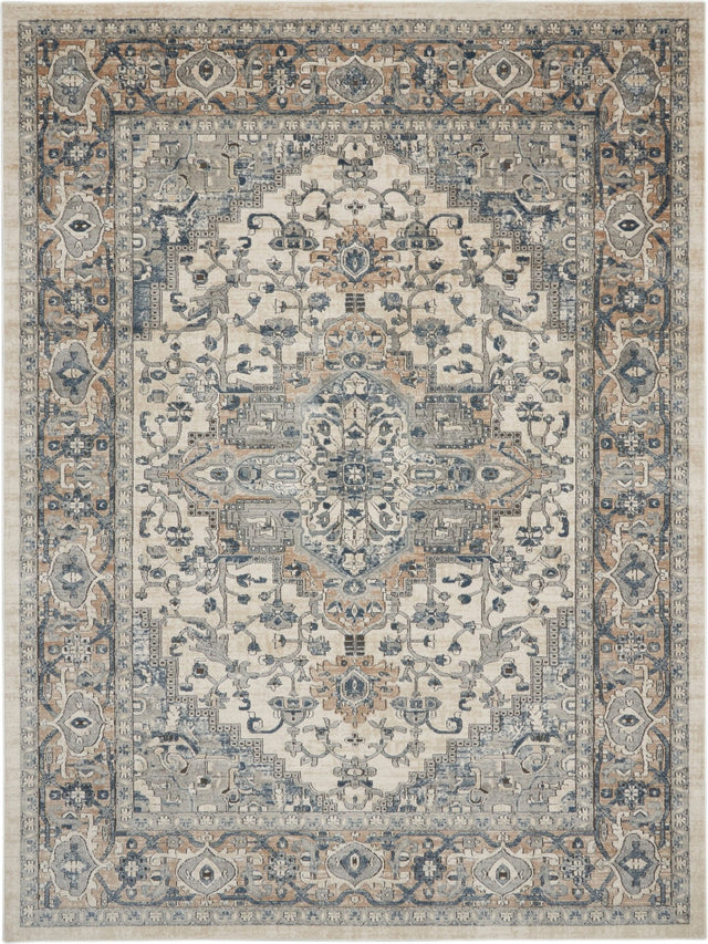 Nourison Quarry Qua05 Ivory/Grey Rugs - Nourison - 99446746818