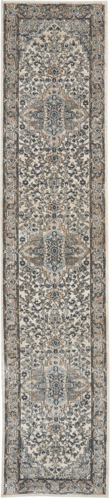Nourison Quarry Qua05 Ivory/Grey Rugs - Nourison - 99446746825