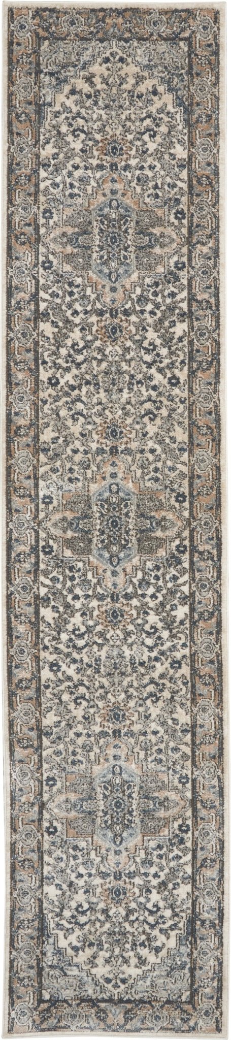 Nourison Quarry Qua05 Ivory/Grey Rugs - Nourison - 99446746825