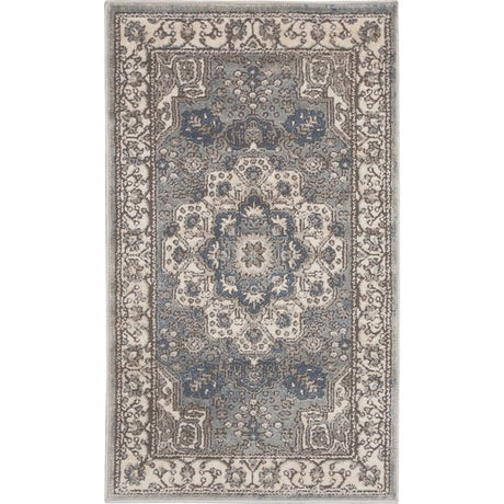 Nourison Quarry Qua07 Grey/Ivory Rugs - Nourison - 99446391018