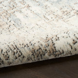Nourison Quarry QUA17 Machine Made Ivory, Beige Rug