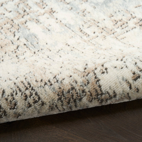 Nourison Quarry QUA17 Machine Made Ivory, Beige Rug