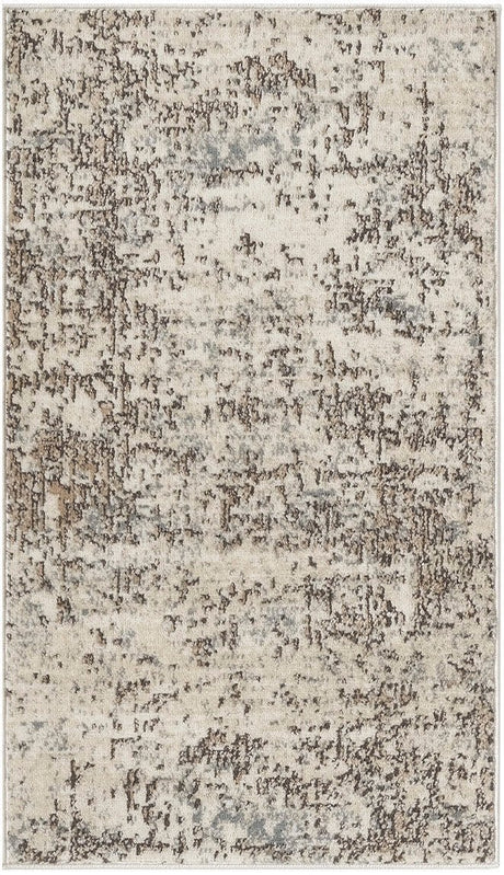 Nourison Quarry QUA17 Machine Made Ivory, Beige Rug