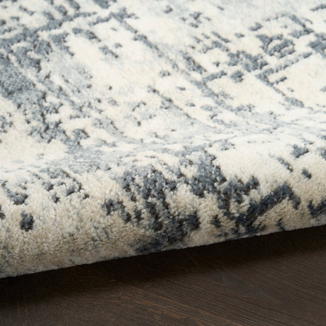Nourison Quarry QUA17 Machine Made Ivory, Grey Rug
