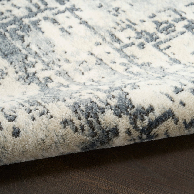 Nourison Quarry QUA17 Machine Made Ivory, Grey Rug