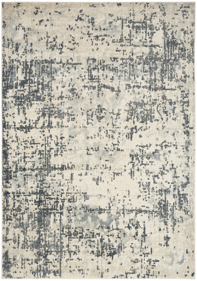 Nourison Quarry QUA17 Machine Made Ivory, Grey Rug
