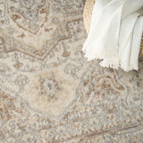 Nourison Quarry QUA18 Machine Made Beige Rug