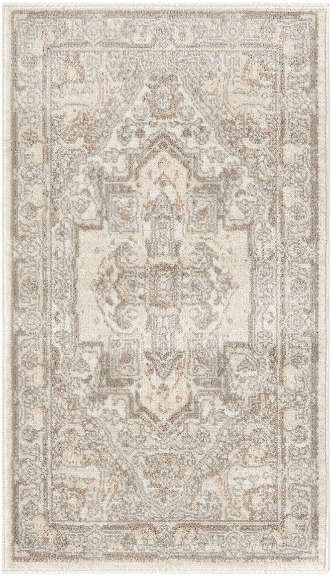 Nourison Quarry QUA18 Machine Made Beige Rug