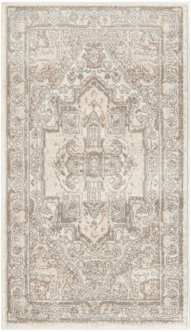 Nourison Quarry QUA18 Machine Made Beige Rug