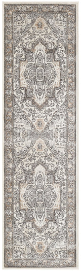 Nourison Quarry QUA18 Machine Made Ivory, Grey, Taupe Rug