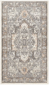 Nourison Quarry QUA18 Machine Made Ivory, Grey, Taupe Rug