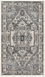 Nourison Quarry QUA18 Machine Made Ivory, Navy Rug