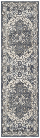 Nourison Quarry QUA18 Machine Made Navy, Ivory Rug