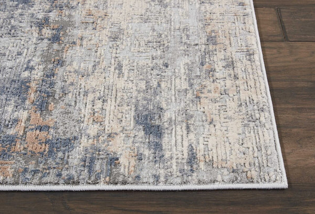 Nourison Rustic Textures Rus01 Grey / Beige Rugs - Nourison - 99446461872