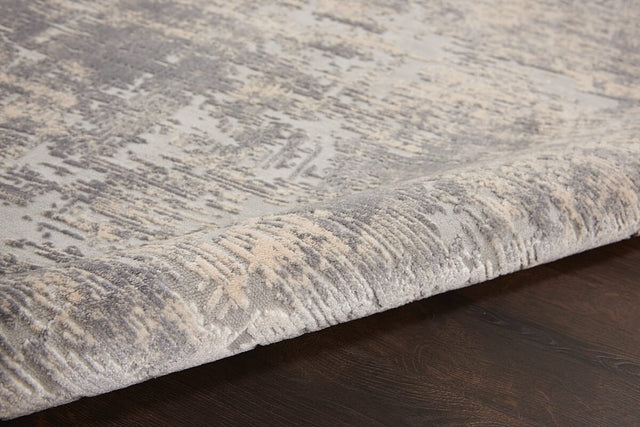 Nourison Rustic Textures Rus01 Ivory / Silver Rugs - Nourison - 99446476104
