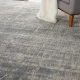 Nourison Rustic Textures Rus01 Ivory / Silver Rugs - Nourison - 99446476111