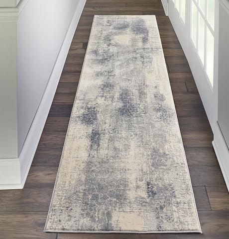 Nourison Rustic Textures Rus02 Blue / Ivory Rugs - Nourison - 99446476234