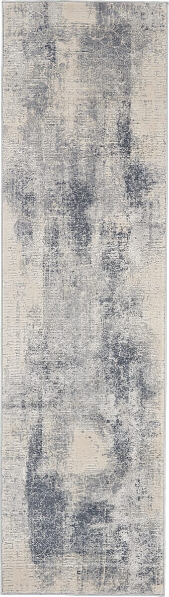 Nourison Rustic Textures Rus02 Blue / Ivory Rugs - Nourison - 99446476234