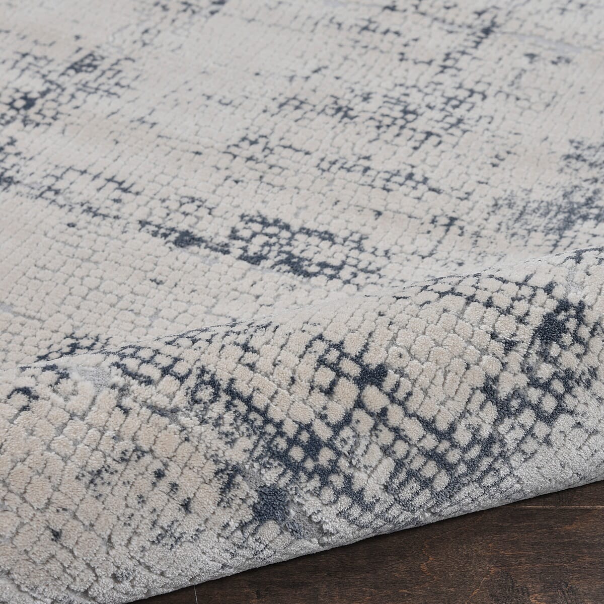 Nourison Rustic Textures Rus06 Ivory / Blue Rugs - Nourison - 99446476296