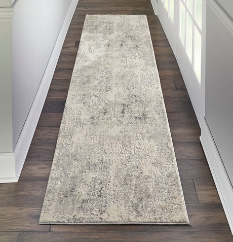 Nourison Rustic Textures Rus07 Grey / Beige Rugs - Nourison - 99446496249