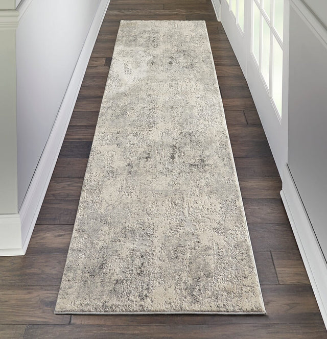 Nourison Rustic Textures Rus07 Grey / Beige Rugs - Nourison - 99446496249