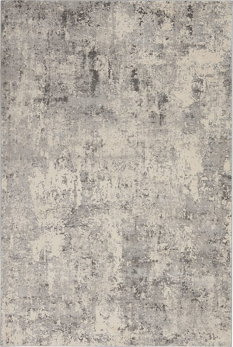 Nourison Rustic Textures Rus07 Grey / Beige Rugs - Nourison - 99446496256