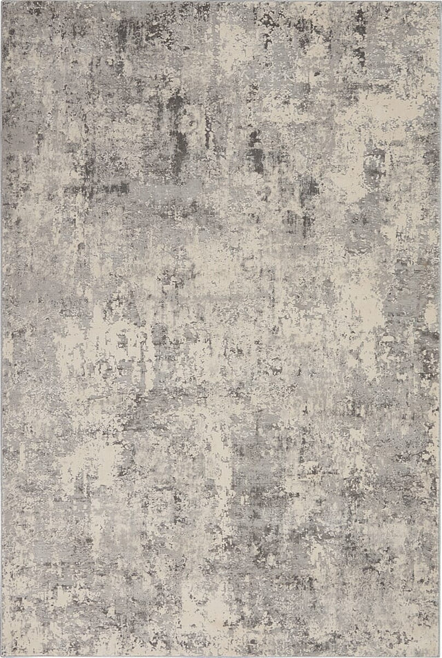 Nourison Rustic Textures Rus07 Grey / Beige Rugs - Nourison - 99446496256