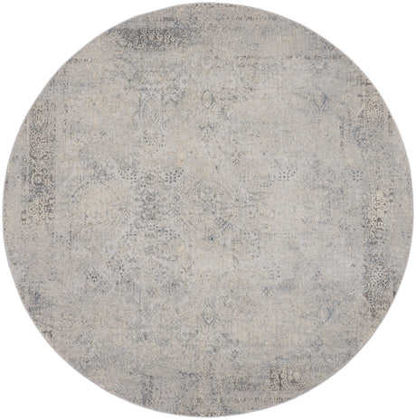 Nourison Rustic Textures Rus09 Ivory Light Blue Rug - Nourison - 99446835772