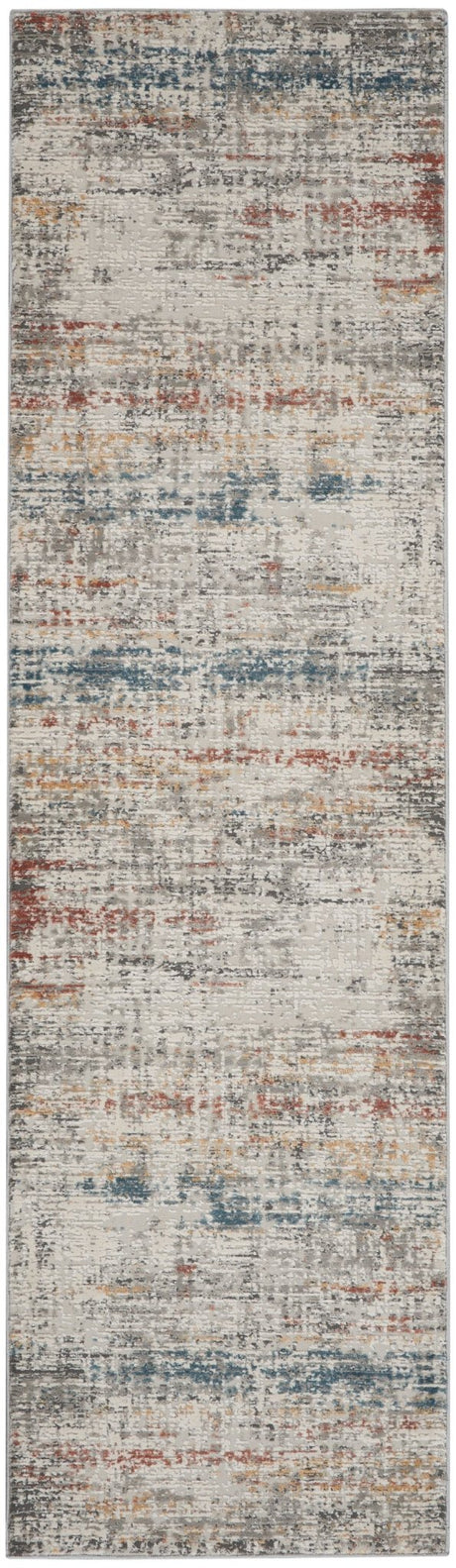 Nourison Rustic Textures Rus14 Light Grey Multi Rugs - Nourison - 99446799234