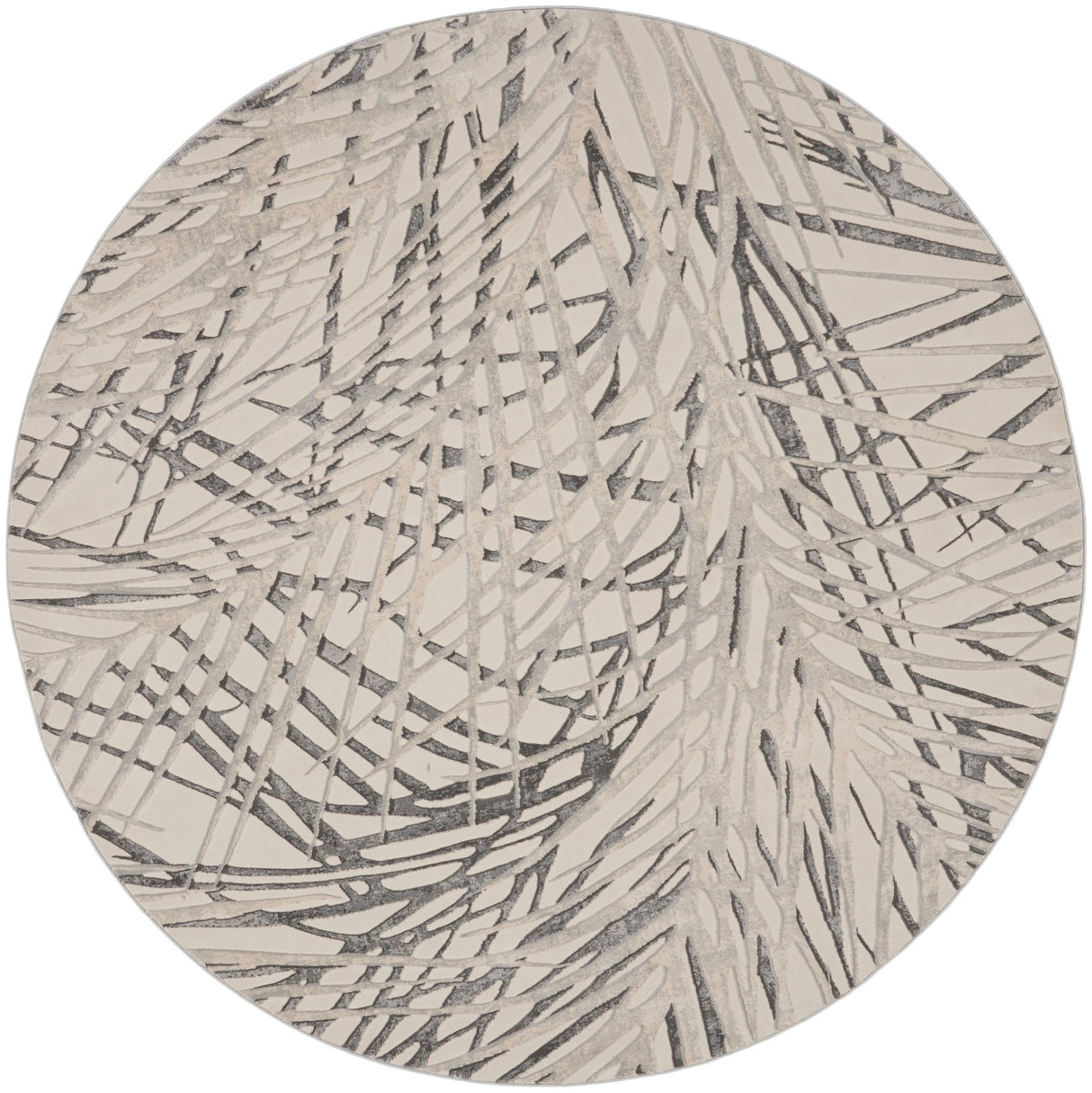 Nourison Rustic Textures Rus17 Ivory/Grey Rugs - Nourison - 99446835864