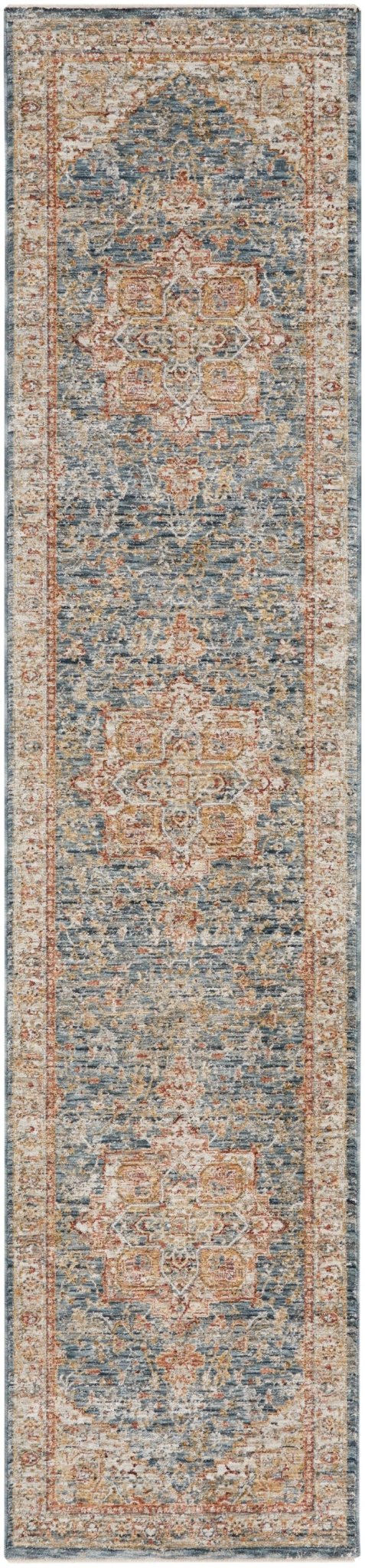 Nourison Sahar Shr06 Ivory Blue Rug - Nourison - 99446166258