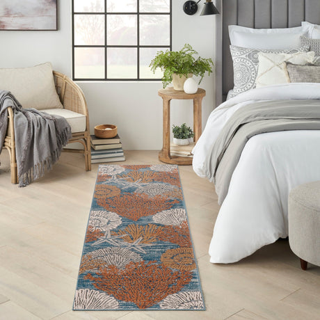 Nourison Seaside Sds04 Blue Multicolor Rug - Nourison - 99446953841