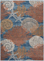 Nourison Seaside Sds04 Blue Multicolor Rug - Nourison - 99446953858