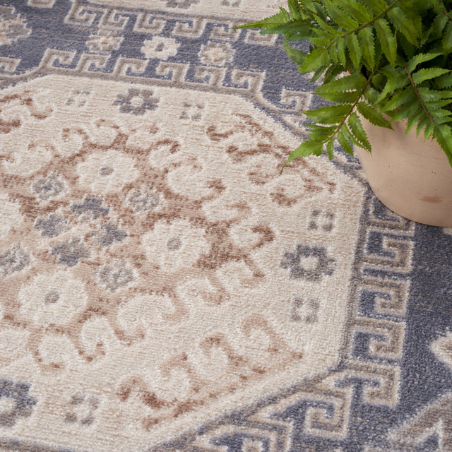 Nourison Serenity Home Srh01 Ivory Blue Rug - Nourison - 99446918246