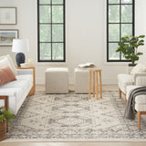Nourison Serenity Home Srh01 Ivory Grey Rug - Nourison - 99446918154